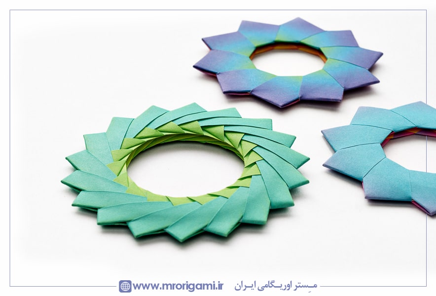 حجم‌های زیبای ساخته شده به روش ماژولار اوریگامی