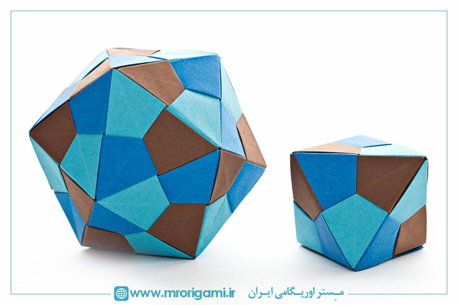 حجم‌های زیبای ساخته شده به روش ماژولار اوریگامی